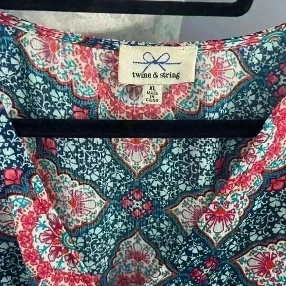 Twine & String Bohemian Flare Sleeve Crop Top‎ Size xl - Picture 3 of 5